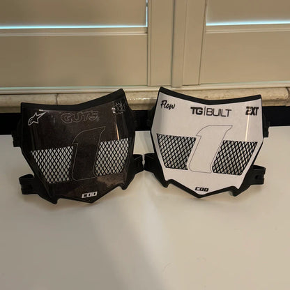 "MotoCutz" Vented Front Number Plate